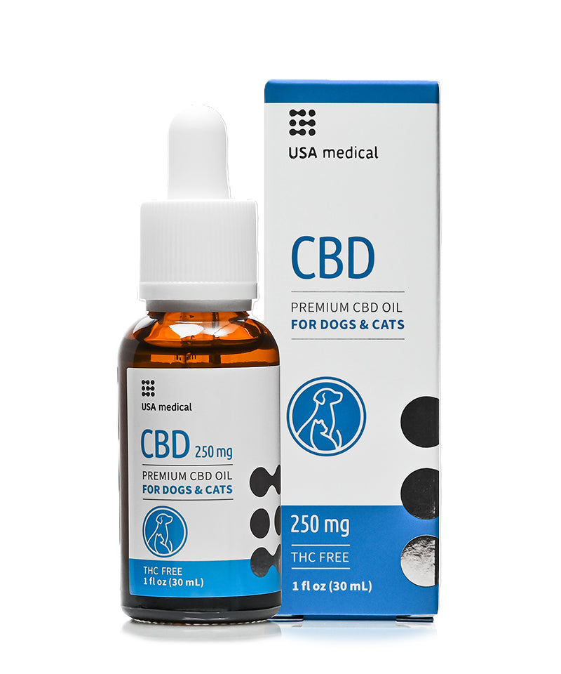 USA medical CBD olaj kutyáknak és macskáknak 250 mg CBD / 30 ml
