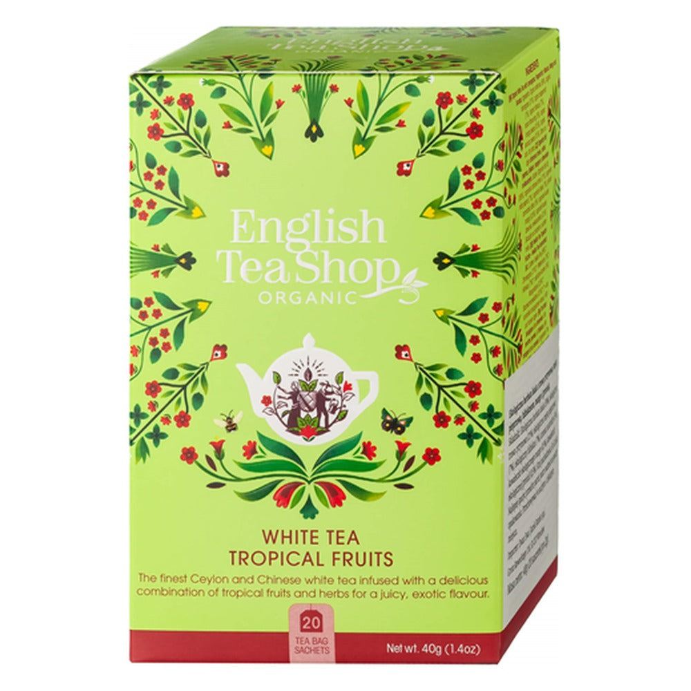 English Tea Shop bio trópusi gyümölcsös fehér tea 40 g (20 filter)