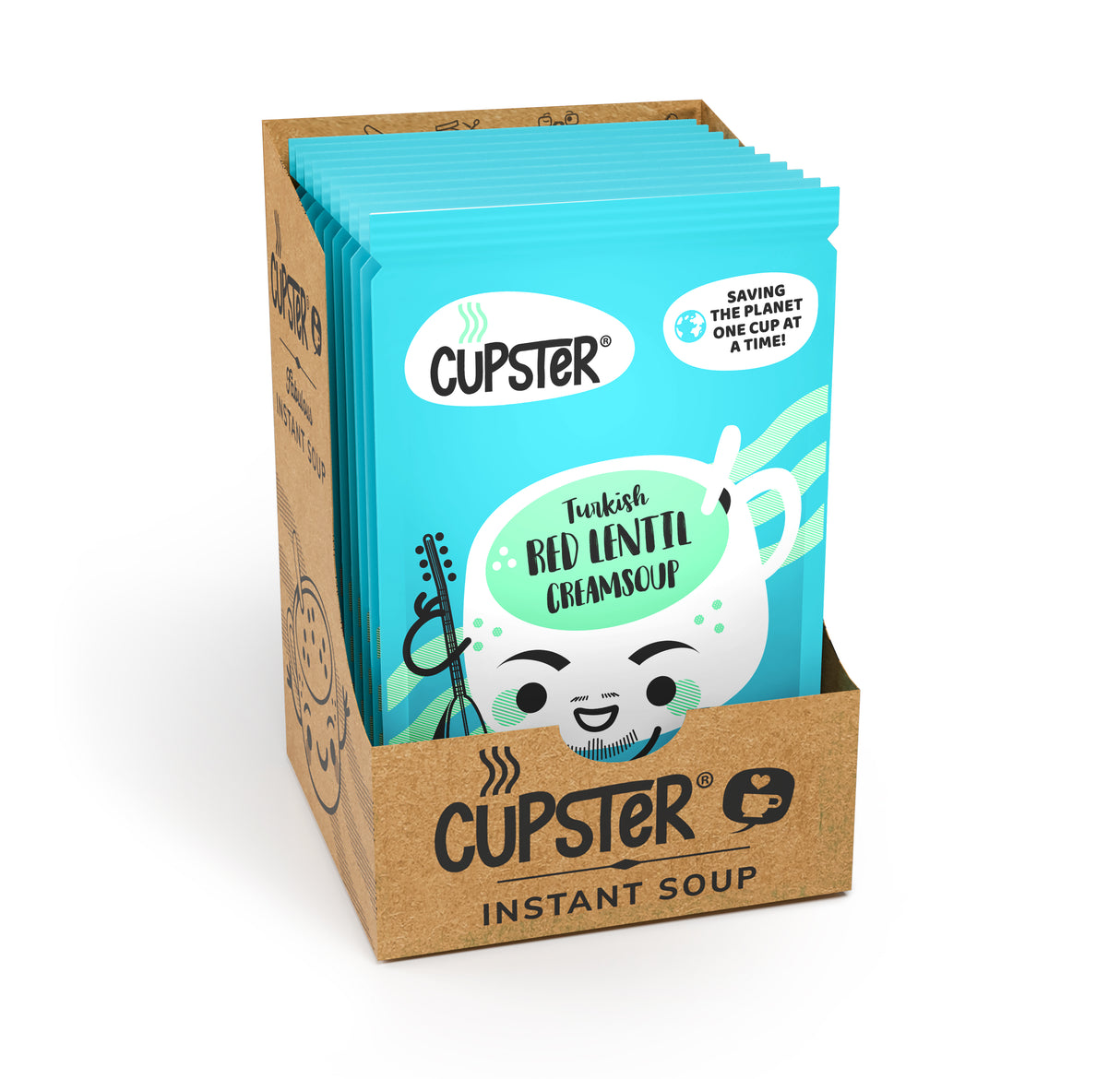 Cupster instant török vöröslencse krémleves 10 db