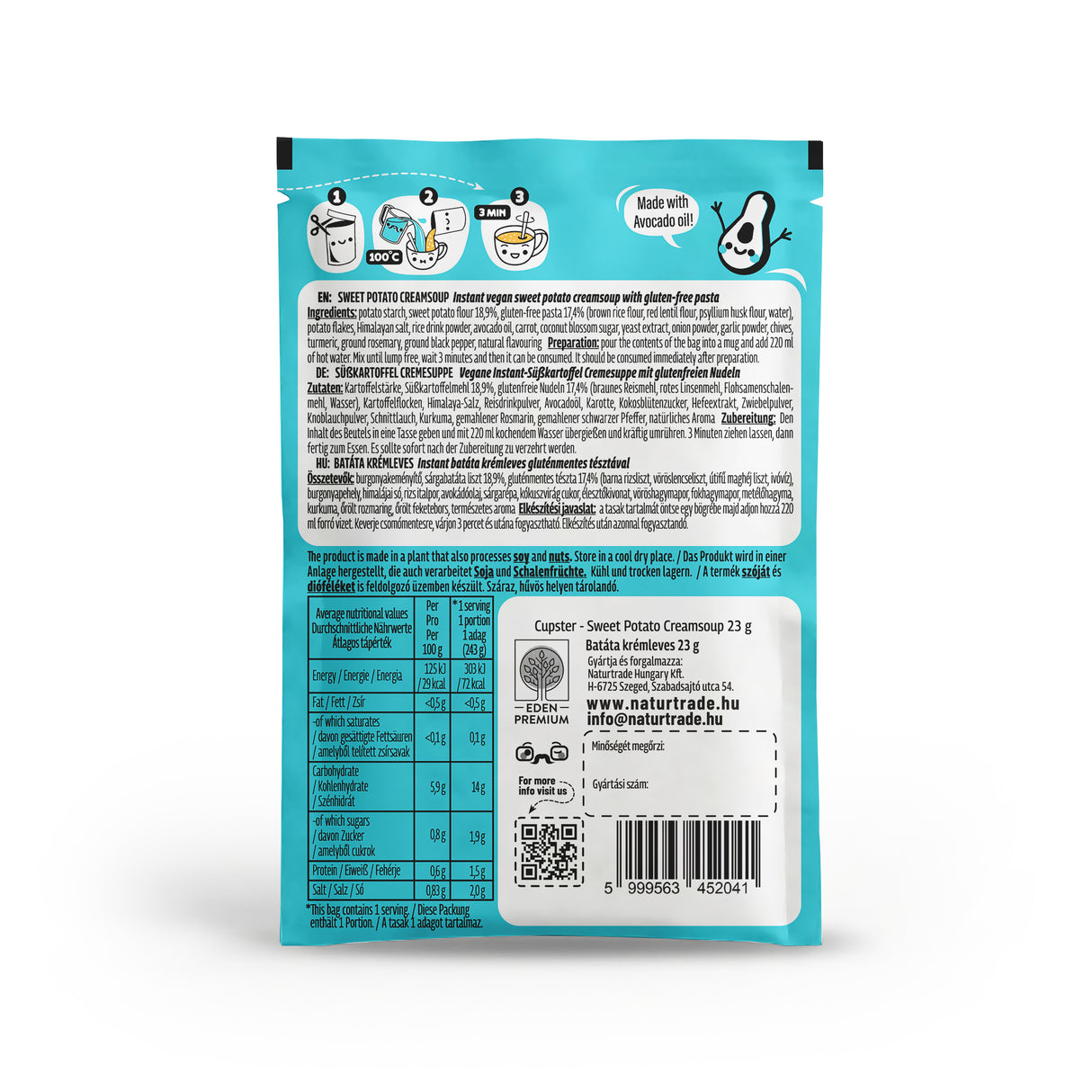 Cupster instant batáta krémleves 23g