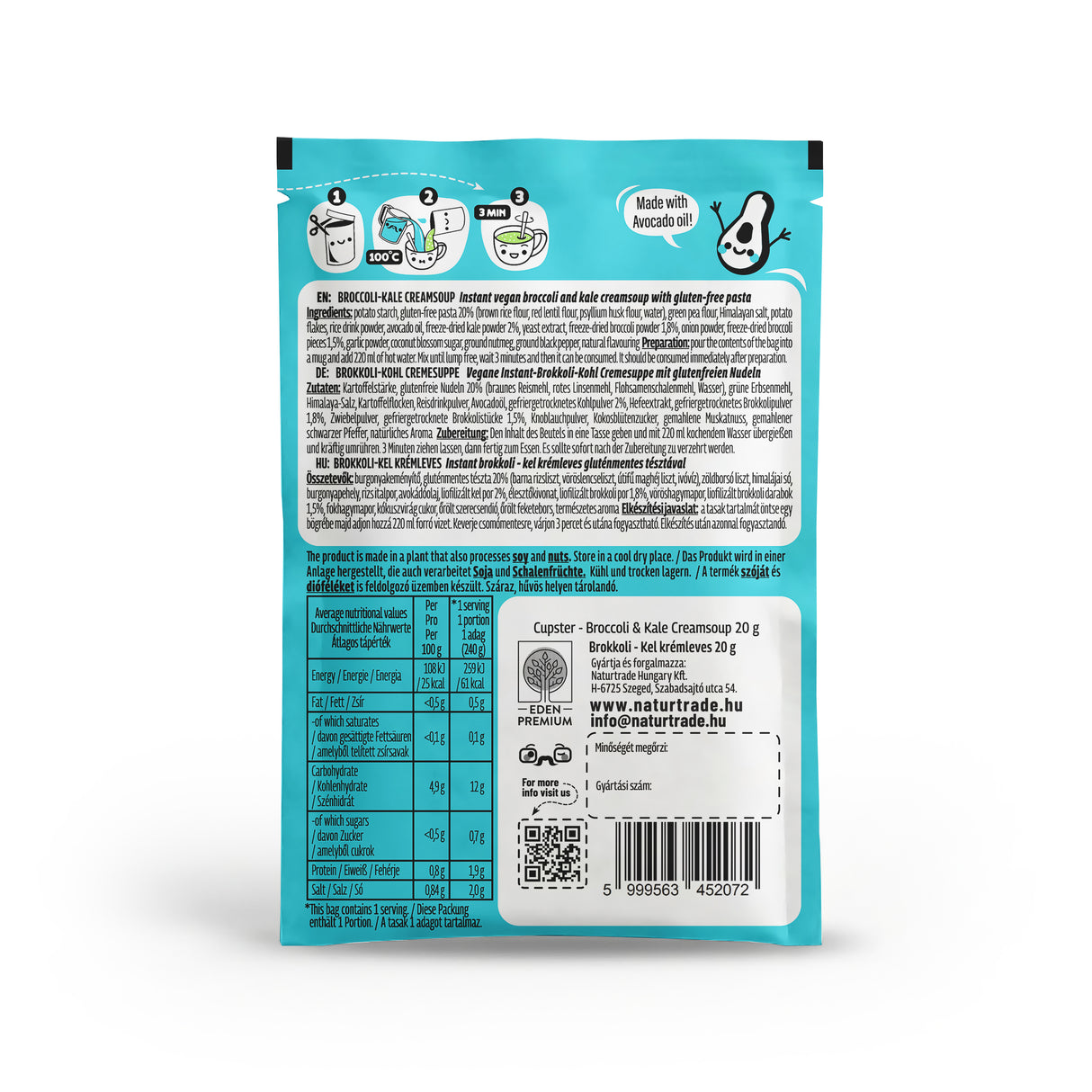 Cupster instant brokkoli - kel krémleves 20g