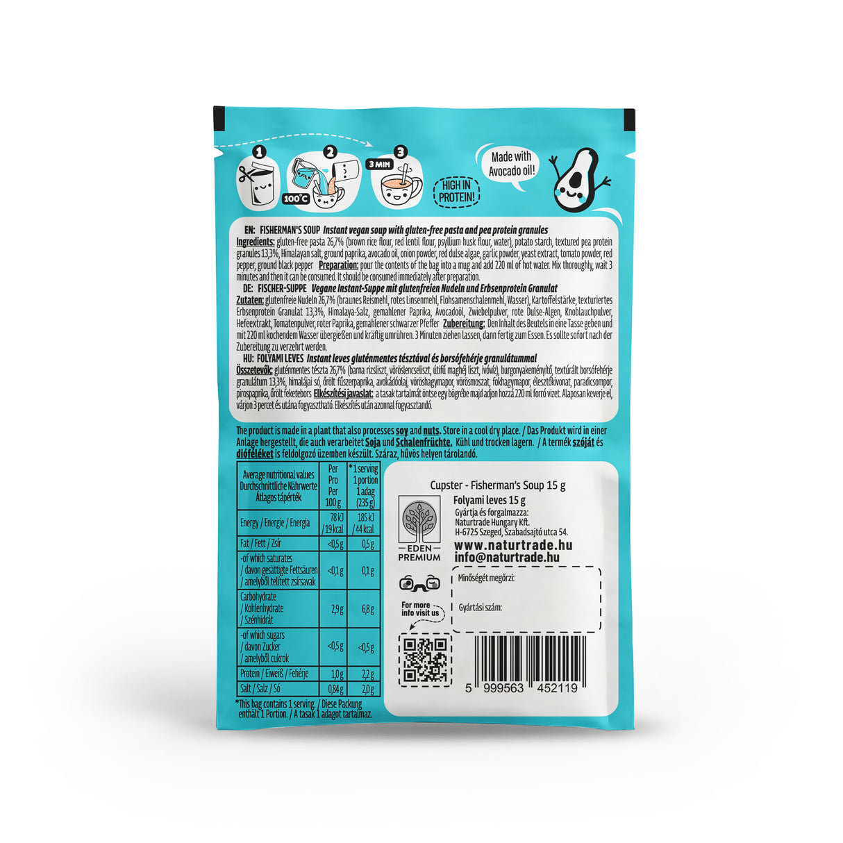 Cupster instant folyami leves 15g