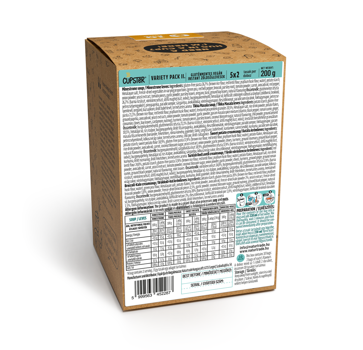 Cupster instant leves Variety Pack I.