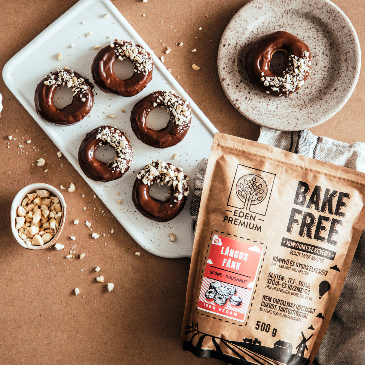 Bake-Free Lángos-fánk lisztkeverék 1000g