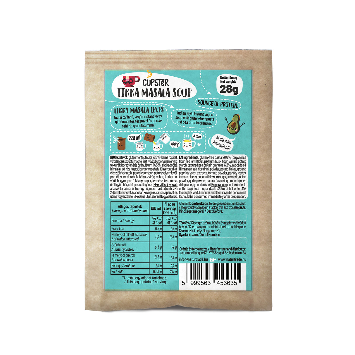 Cupster instant tikka masala leves 28g