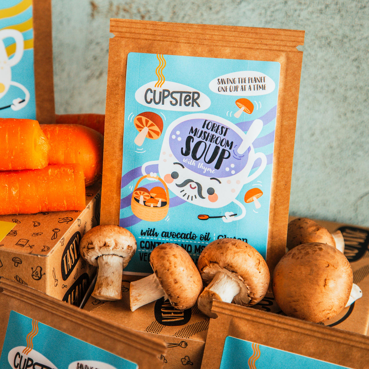 Cupster instant erdei gombaleves 22g