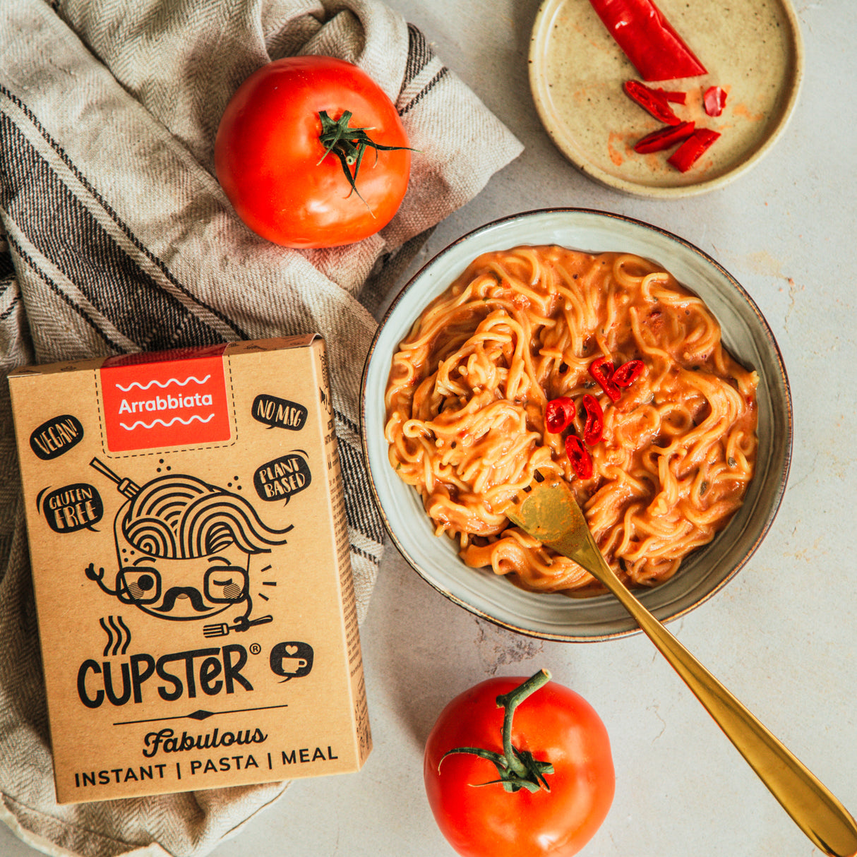 Cupster Instant Tészta - Arrabbiata 97g