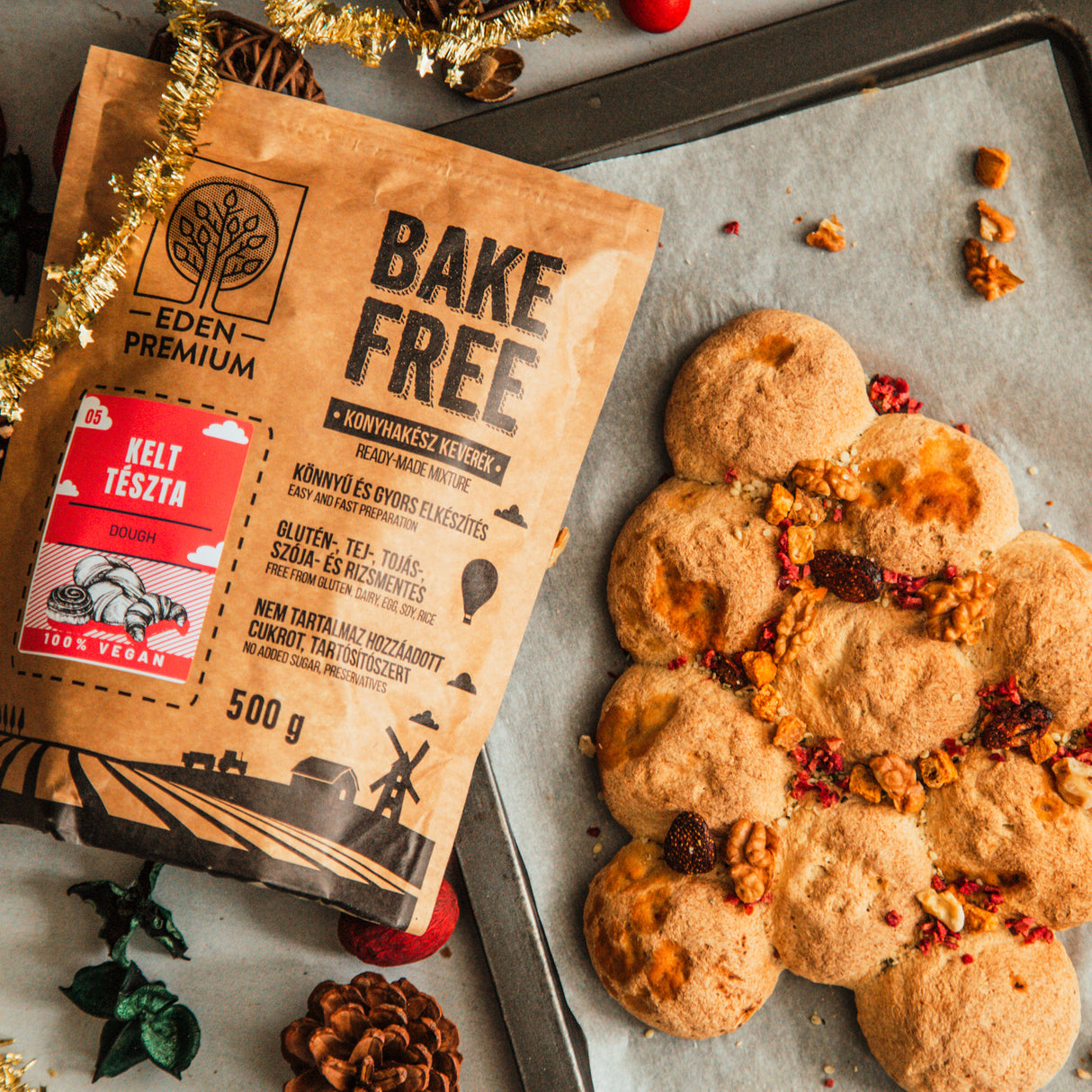 Bake-Free Kelt tészta lisztkeverék 1000g