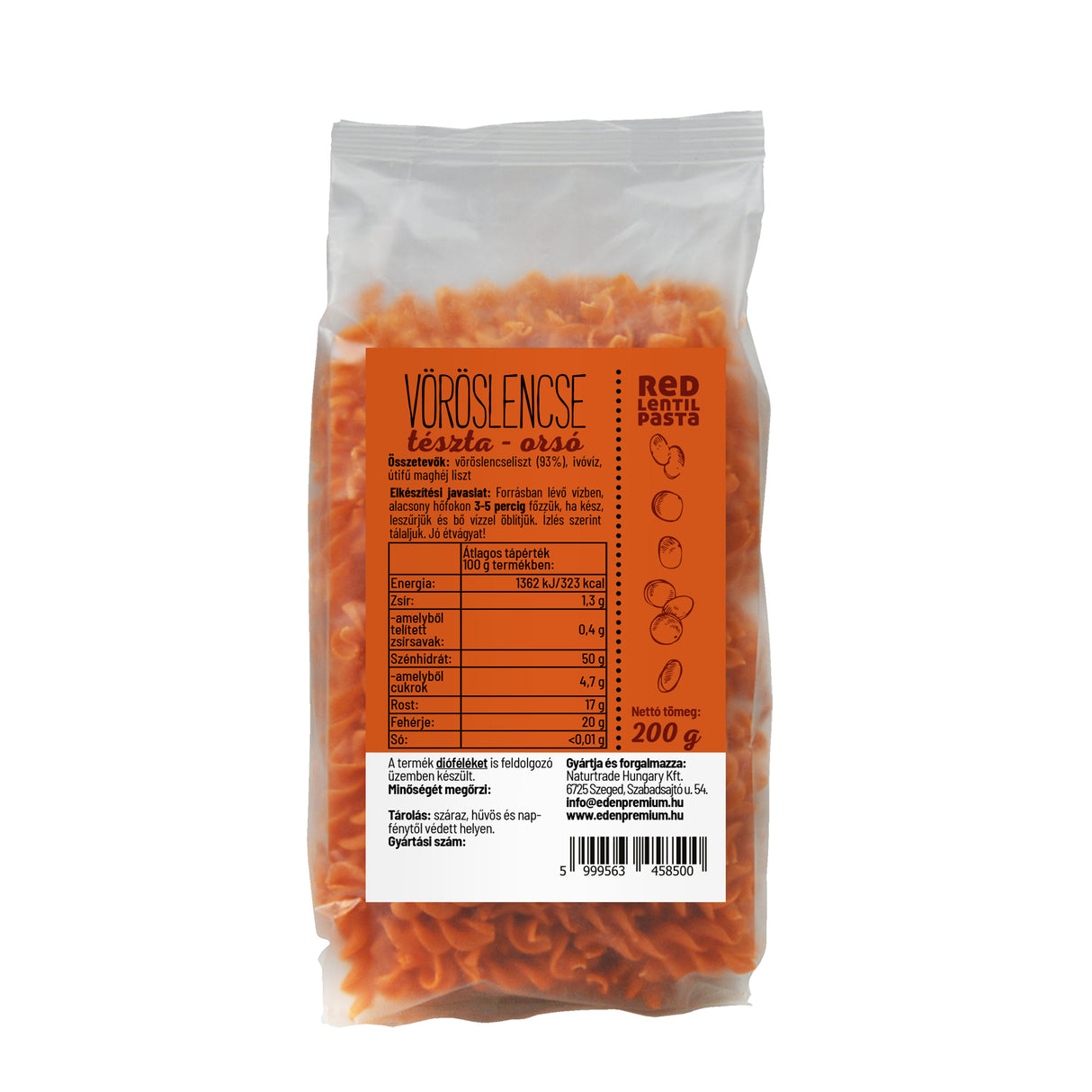Easy Pasta - Vöröslencse tészta 200 g