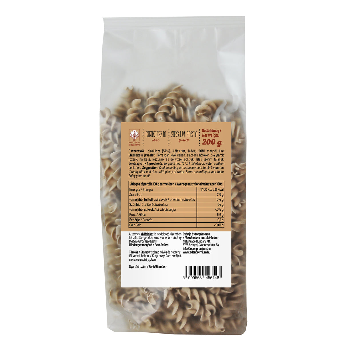 Ciroktészta orsó kölessel 200 g