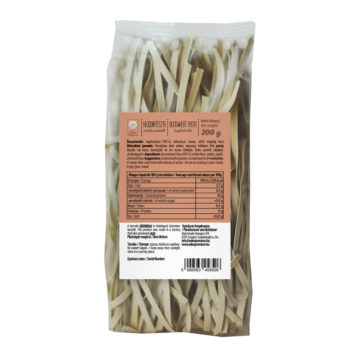 Hajdinatészta szélesmetélt kölessel 200g