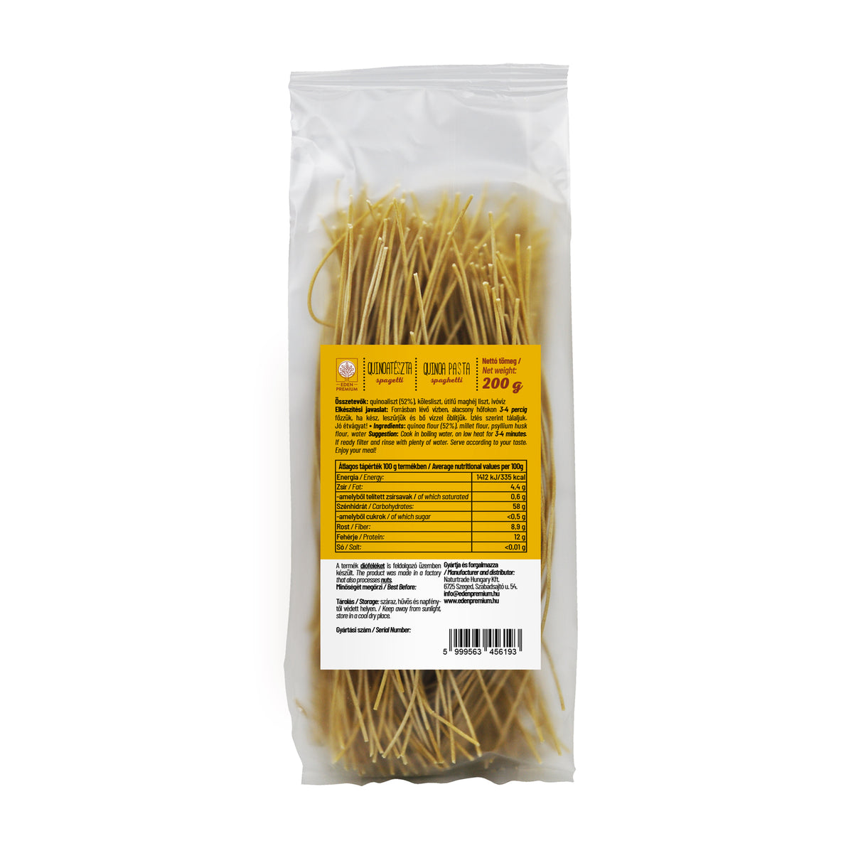 Quinoatészta kölessel - spagetti 200 g