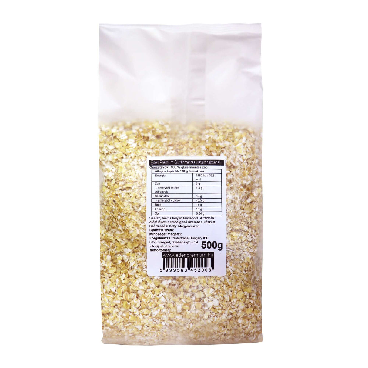 Gluténmentes instant zabpehely 500g