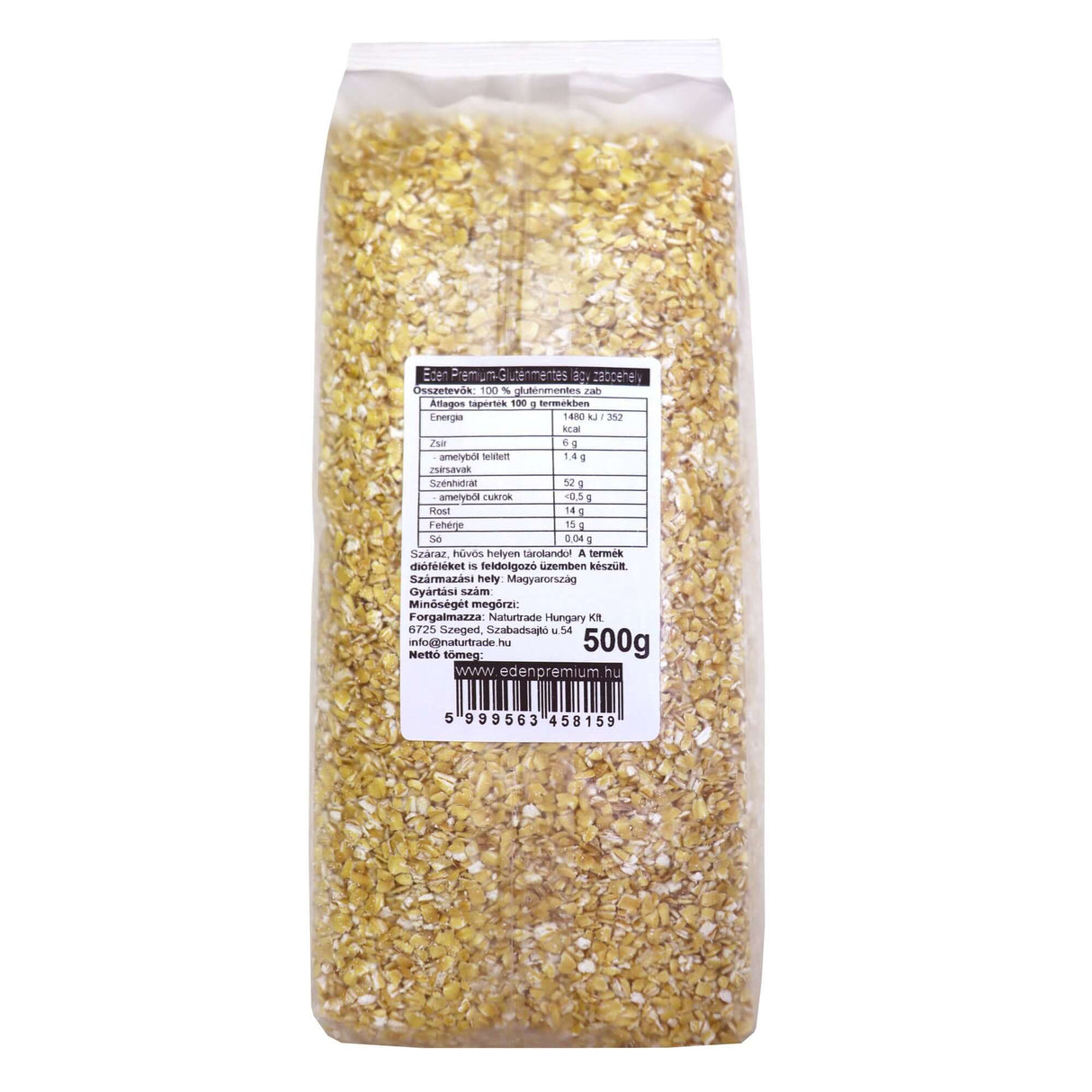 Gluténmentes lágy zabpehely 500g