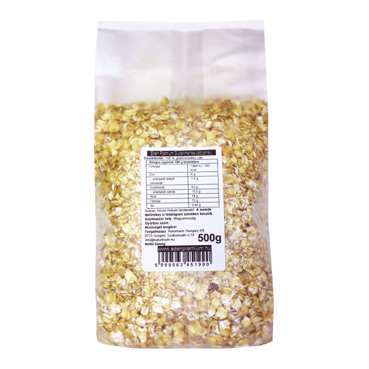 Gluténmentes zabpehely 500g