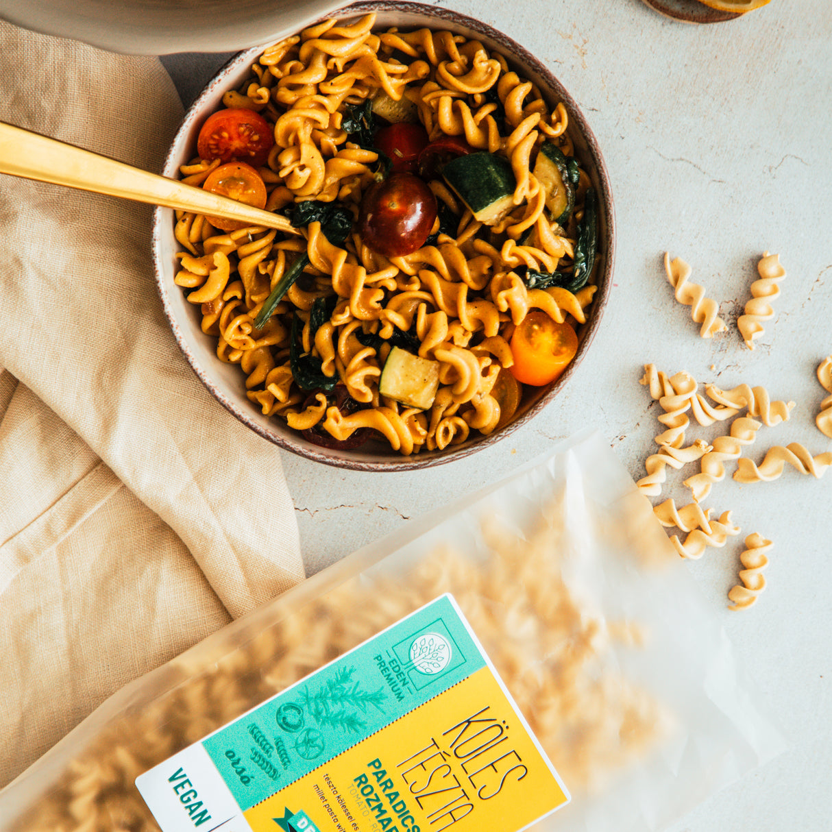 Kölestészta Orsó - Paradicsom-rozmaring 200 g