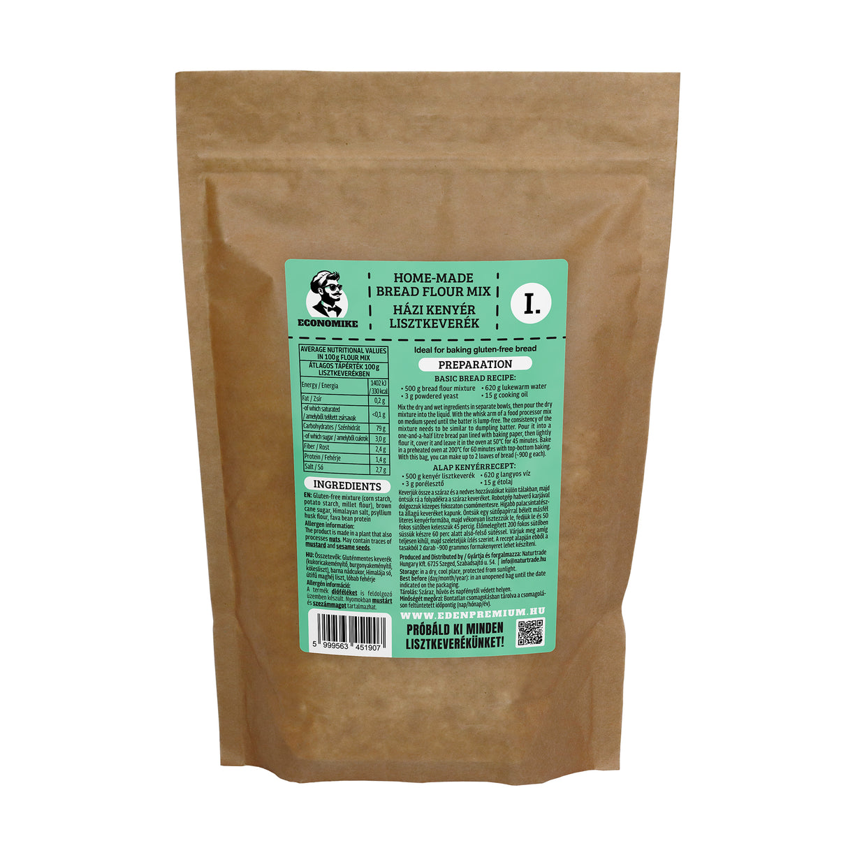 Economike Házi kenyér lisztkeverék 1000g