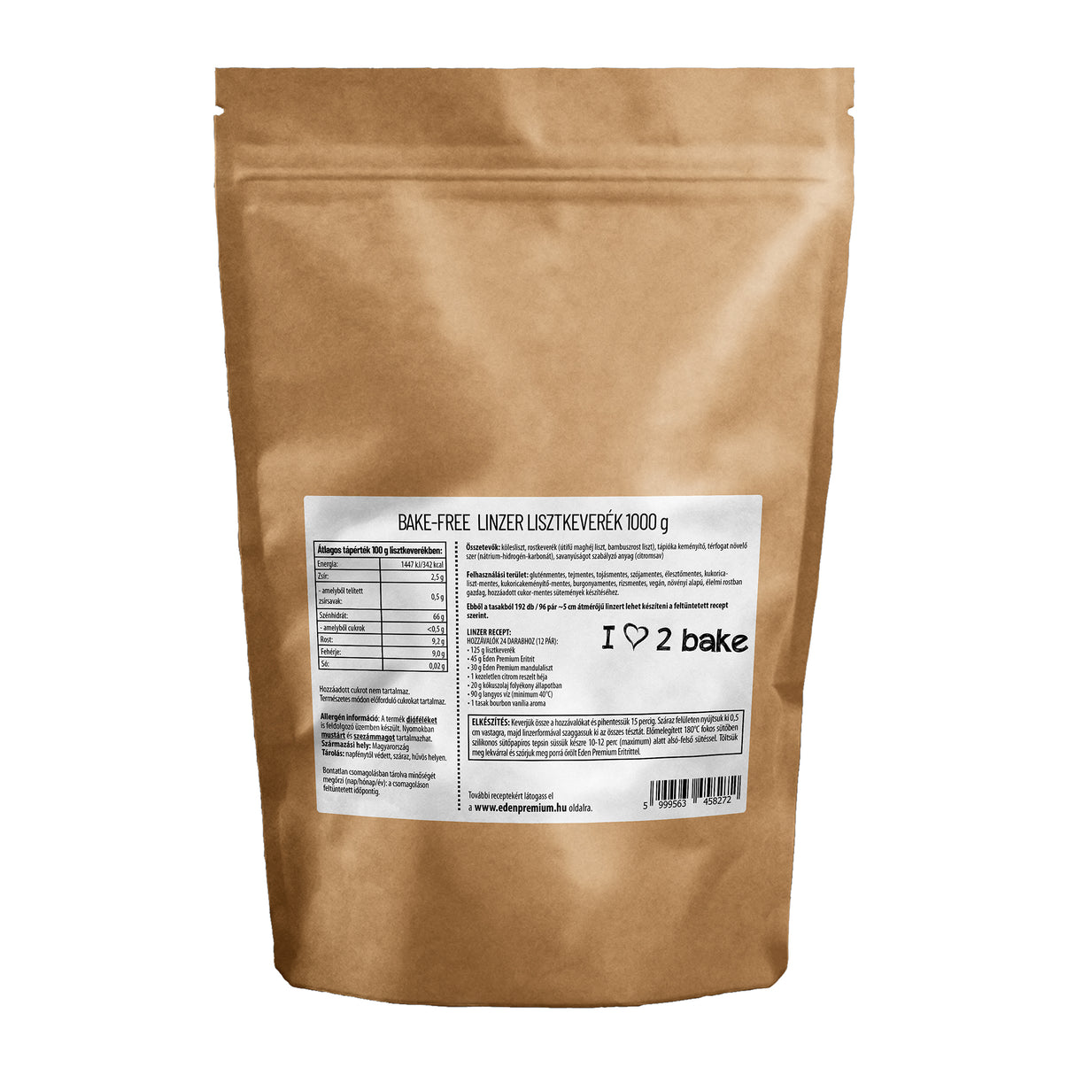 Bake-Free Linzer lisztkeverék 1000g