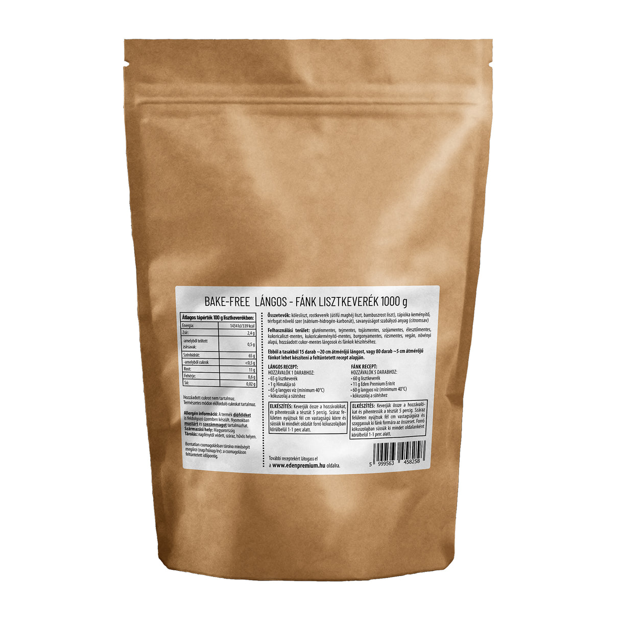 Bake-Free Lángos-fánk lisztkeverék 1000g