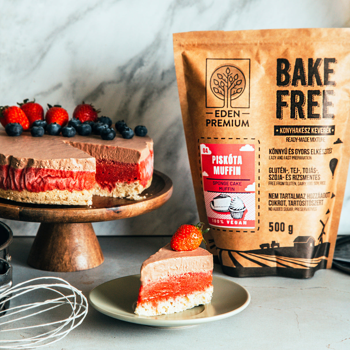 Bake-Free Piskóta-muffin lisztkeverék 500g