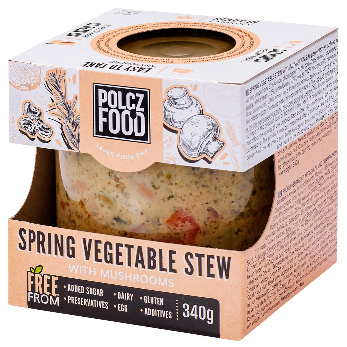 Polcz Tárkonyos zöldségragu gombával