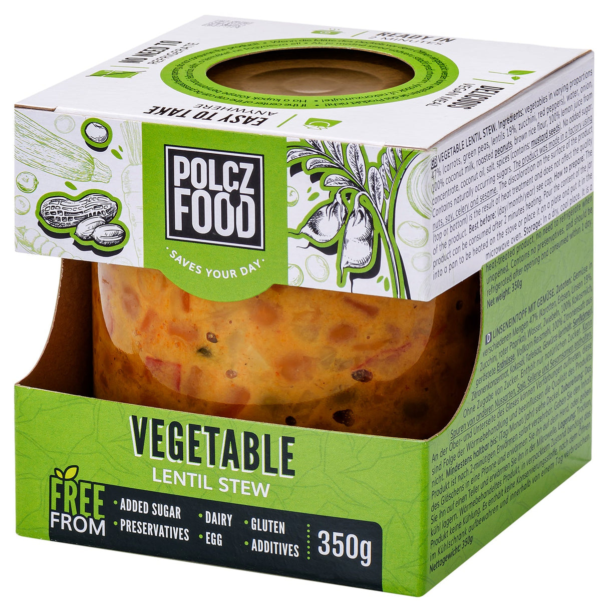 Polcz Zöldséges lencseragu