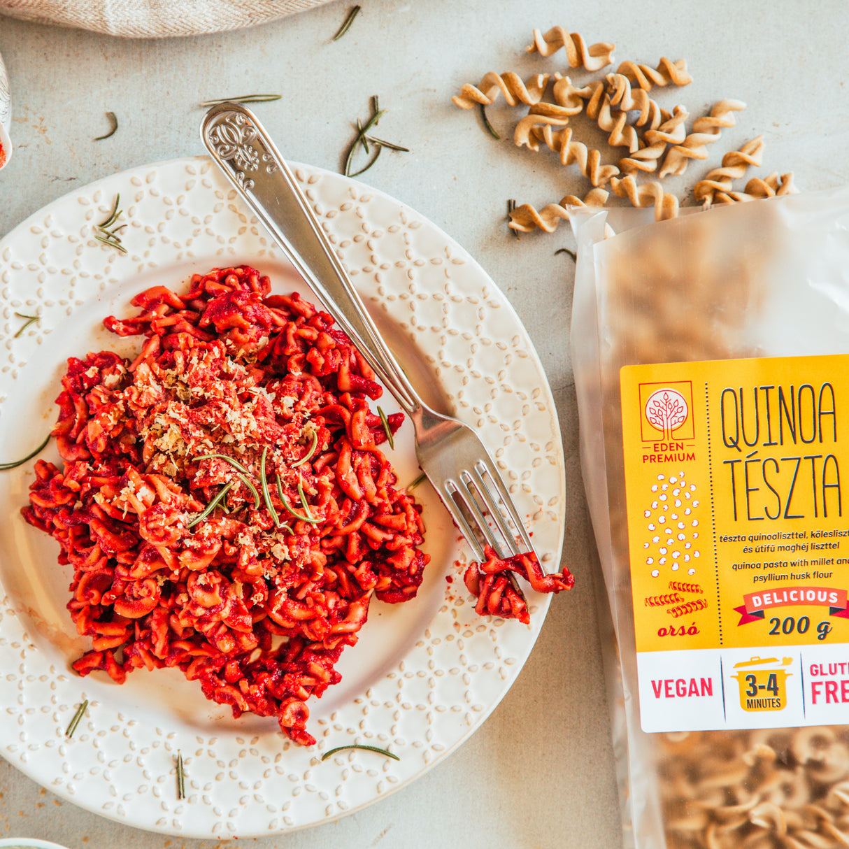 Quinoatészta kölessel - orsó 200 g