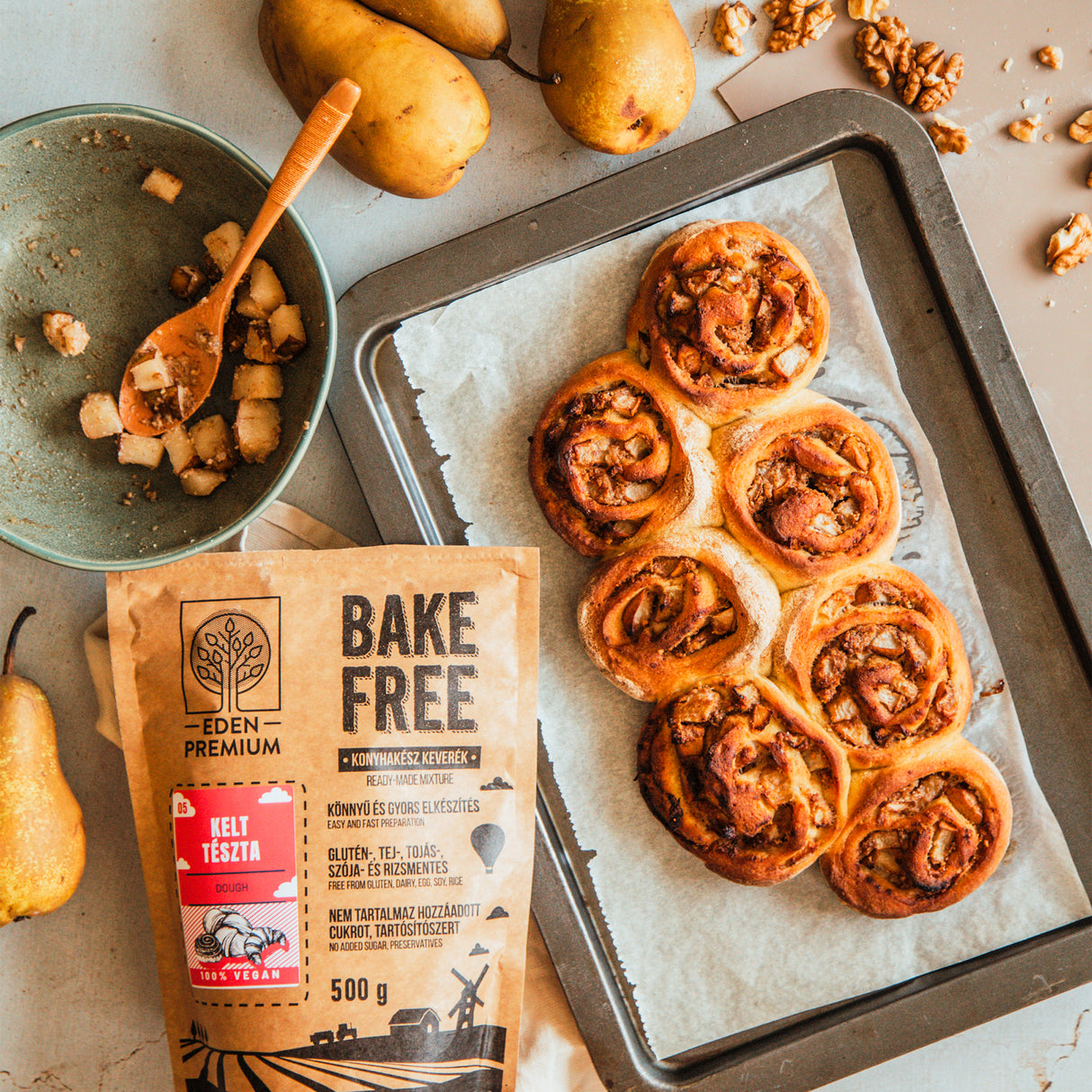 Bake-Free Kelt tészta lisztkeverék 1000g