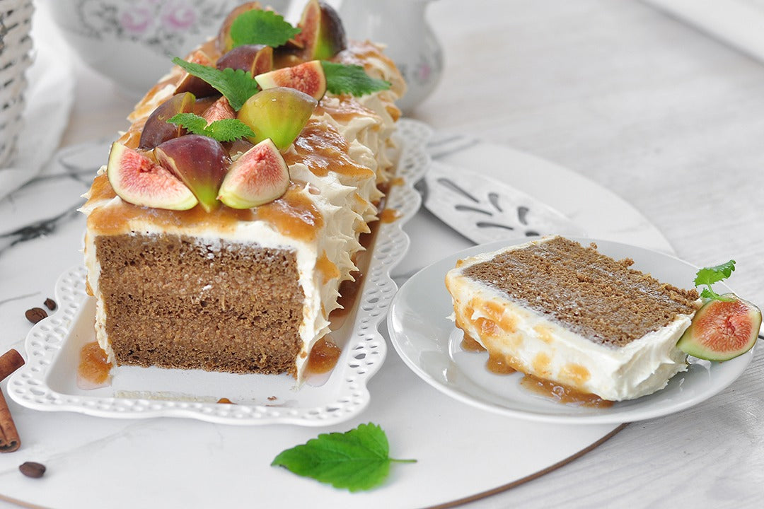 Kávés fügetorta