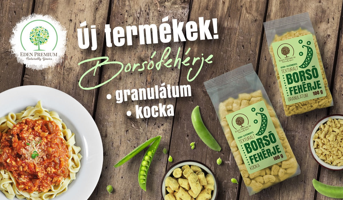 Bemutatkoznak a borsófehérje termékek