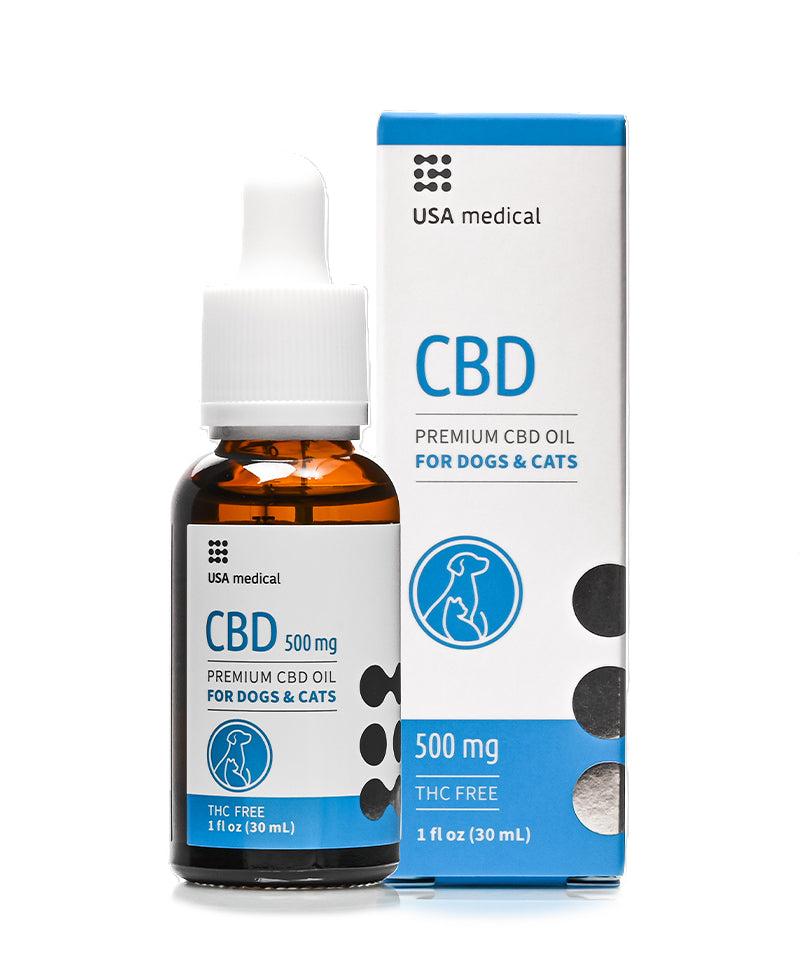 USA medical CBD olaj kutyáknak és macskáknak 500 mg CBD / 30 ml