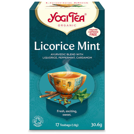 Yogi Tea® Édesgyökér bio tea mentával 30,6 g