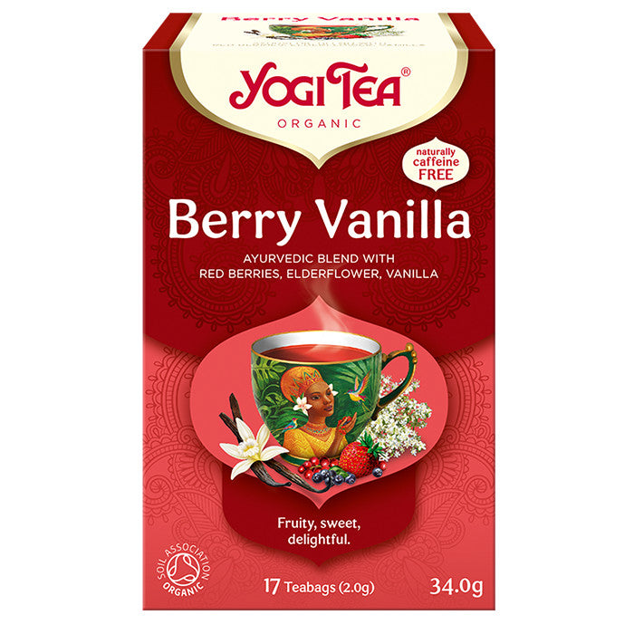 Yogi Tea® Bogyós Gyümölcsös Bio Tea Vaníliával 34 g