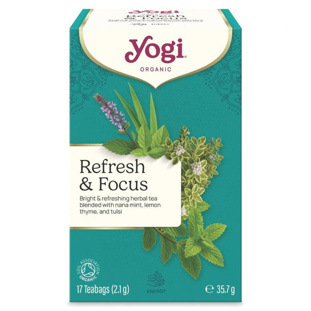 Yogi Tea® Frissesség és fókusz bio tea 35,7 g