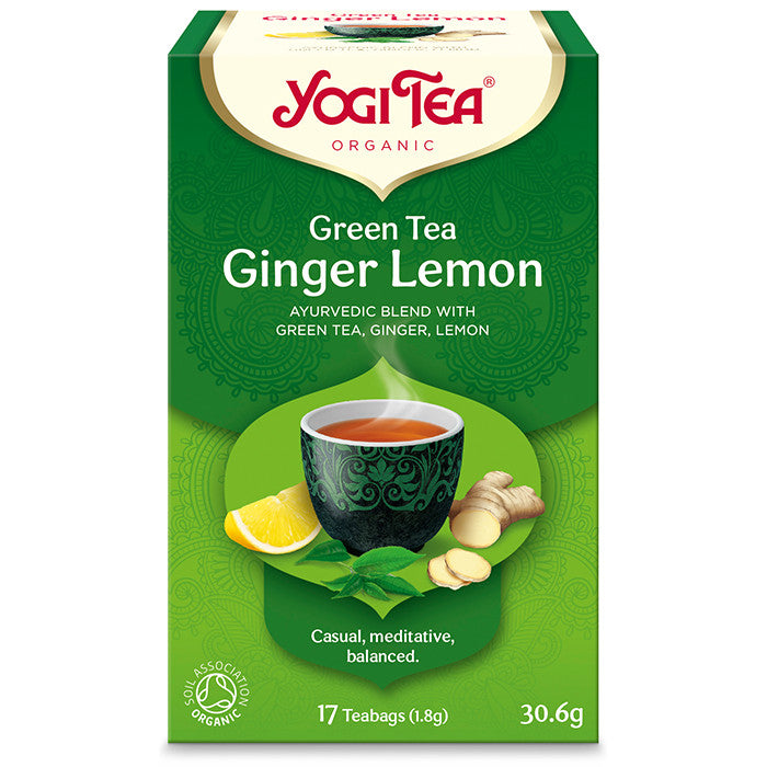 Yogi Tea® Bio zöld tea gyömbérrel és citrommal 30,6 g