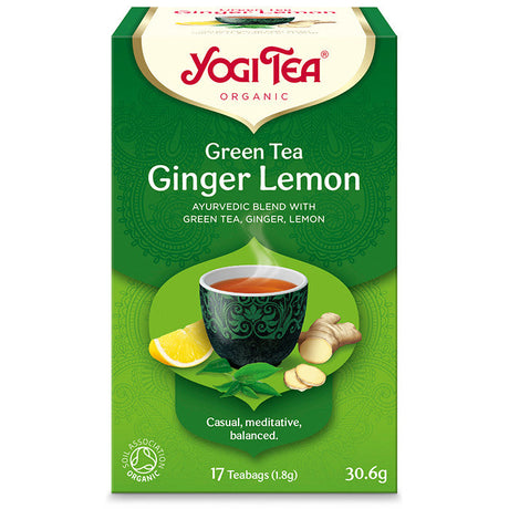 Yogi Tea® Bio zöld tea gyömbérrel és citrommal 30,6 g