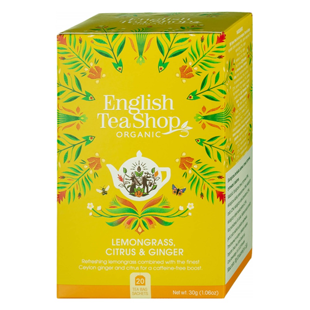 English Tea Shop Citromfű, gyömbér és citrus bio tea 30 g (20 filter)