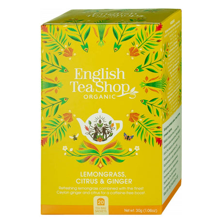 English Tea Shop Citromfű, gyömbér és citrus bio tea 30 g (20 filter)
