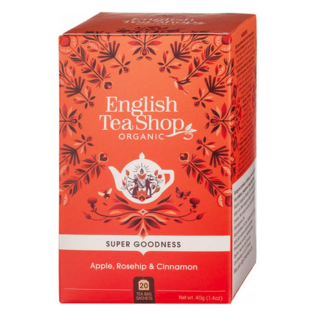 English Tea Shop Super Goodness alma, csipkebogyó és fahéj bio tea 40 g (20 filter)