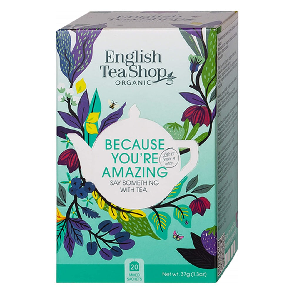 English Tea Shop Because You're Amazing – Mert fantasztikus vagy bio teaválogatás 37 g (20 filter)