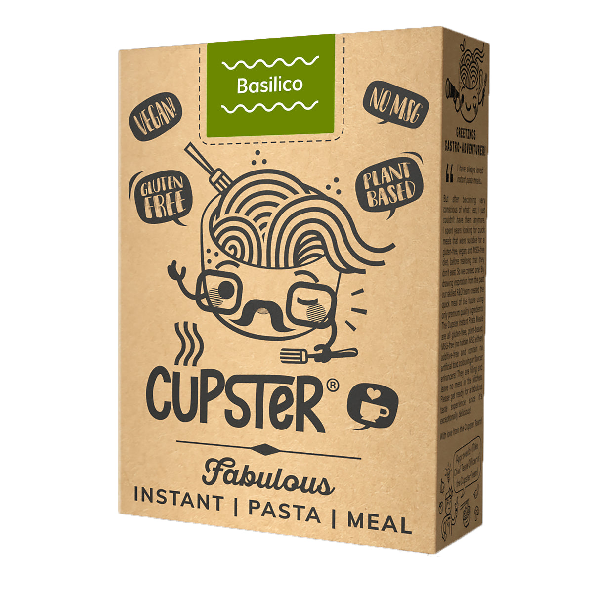 Cupster Instant Tészta - Basilico 97g