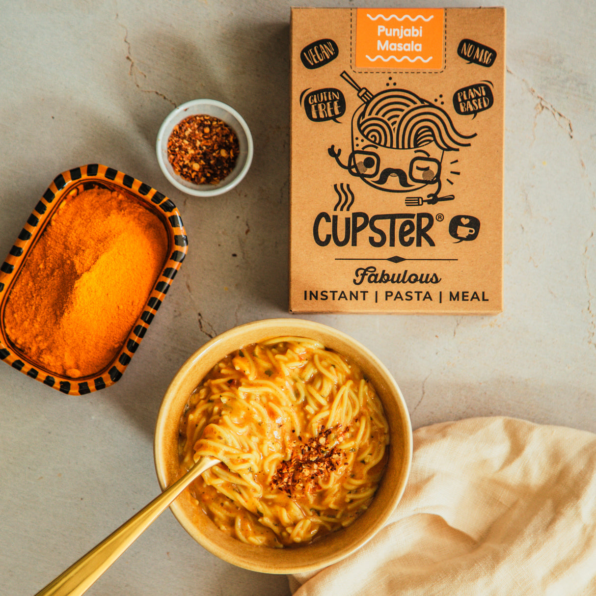 Cupster Instant Tészta - Punjabi Masala 87g