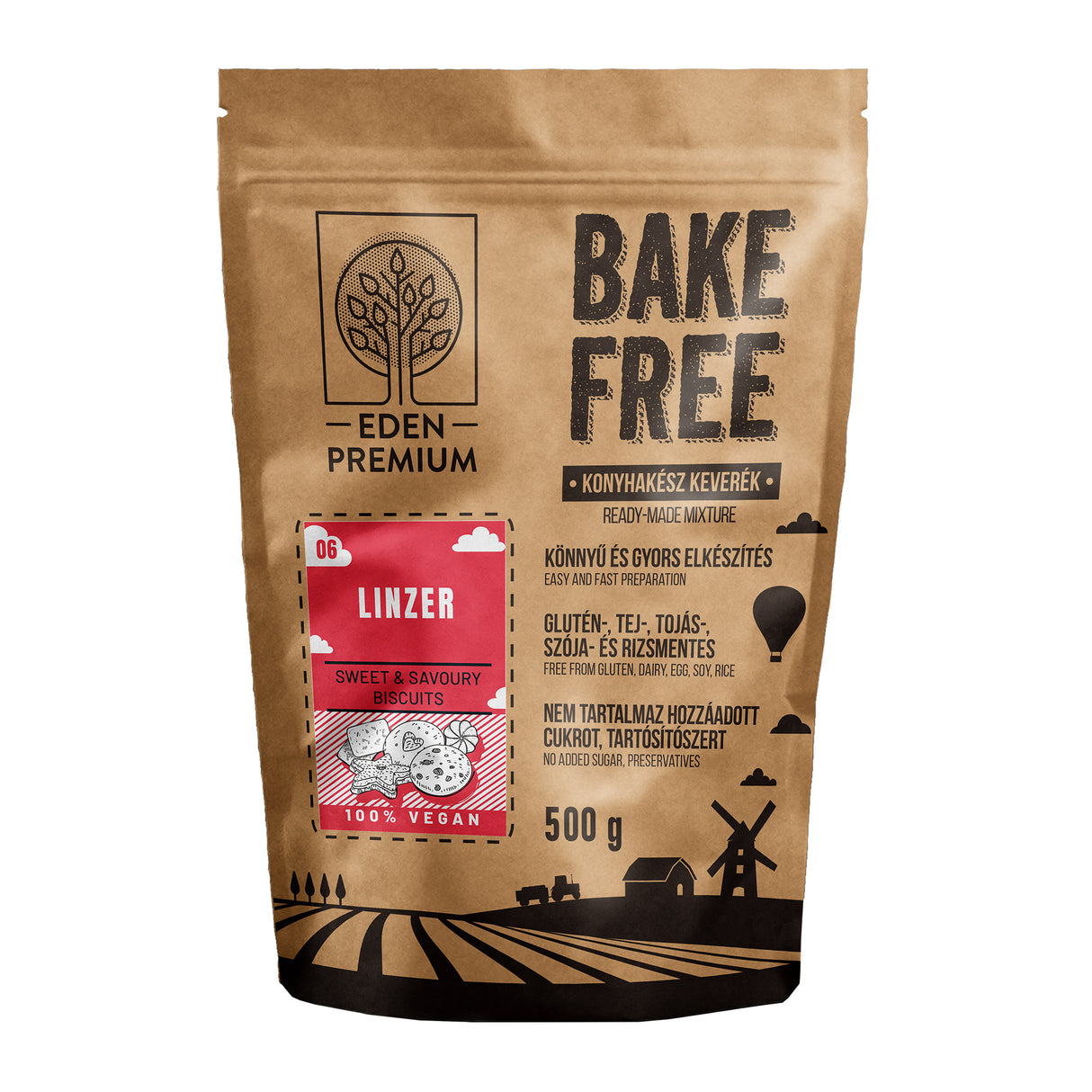 Bake-Free Linzer lisztkeverék 500g