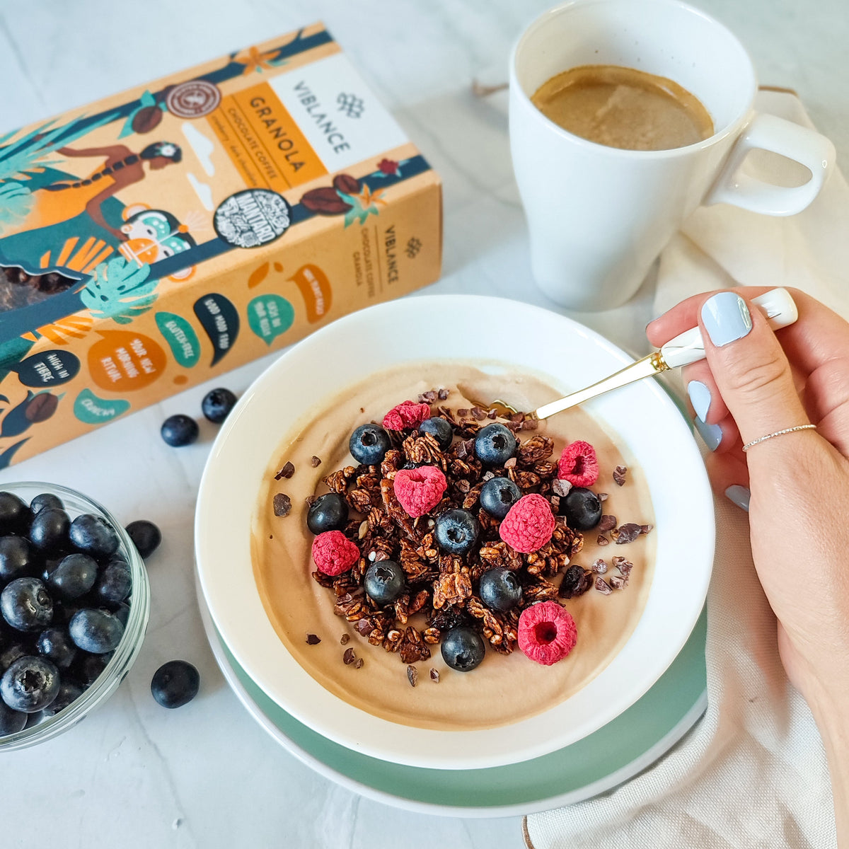 Viblance Granola Csokoládés Kávé ízű 275g