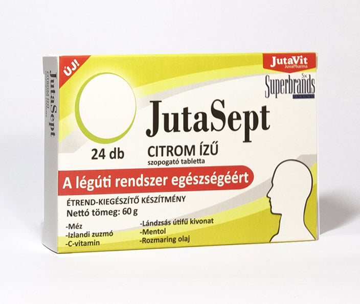 JutaVit JutaSept szopogató tabletta CITROM 24x