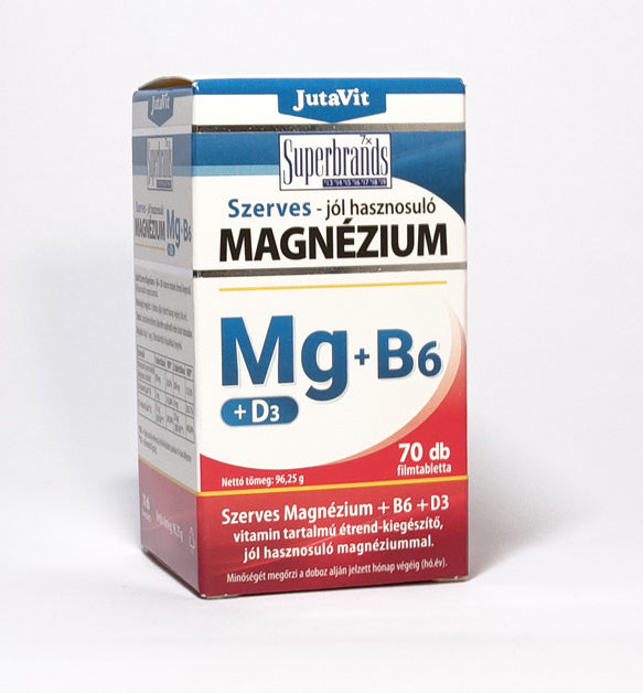 JutaVit Szerves Magnézium+B6+D3 70x