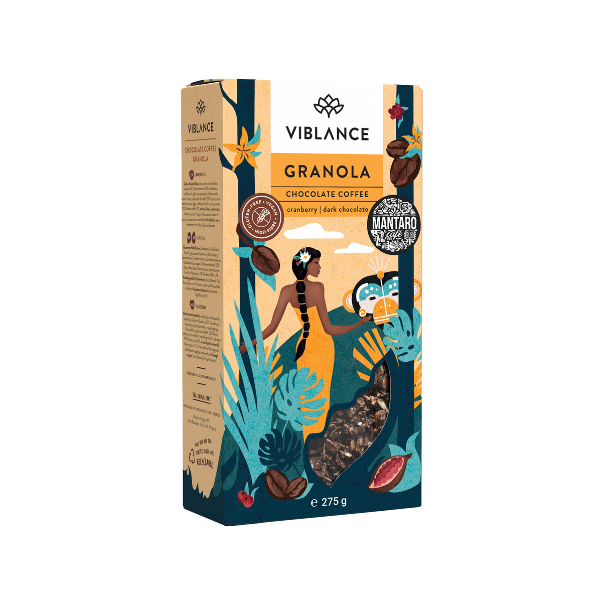 Viblance Granola Csokoládés Kávé ízű 275g