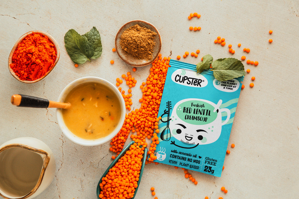 Cupster instant török vöröslencse krémleves 23g