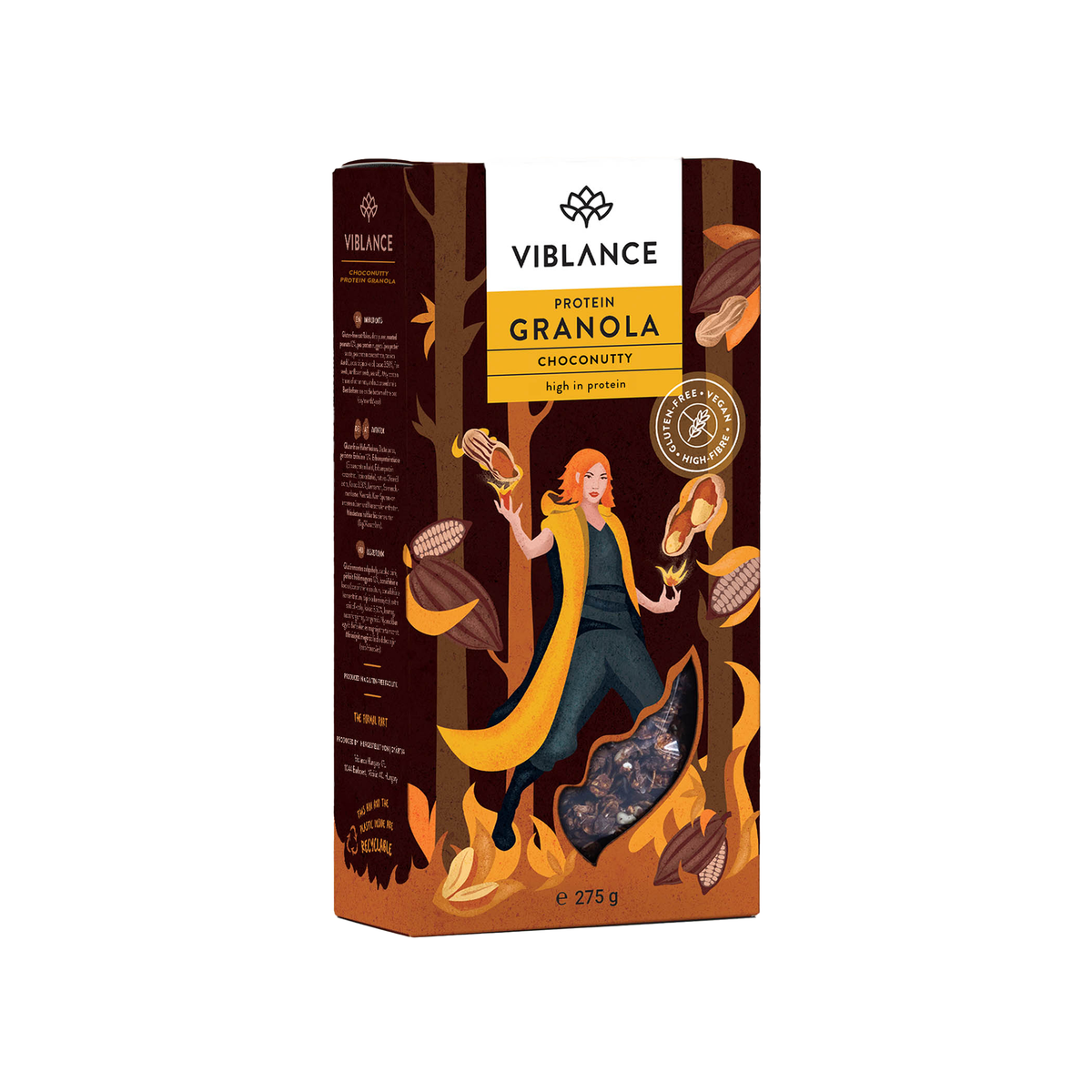 Viblance Protein Granola Mogyorós Kakaós 275g