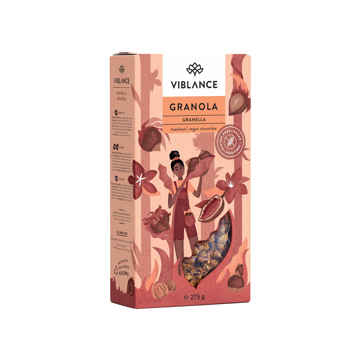 Viblance Granola Granella Mogyorókrémes 275g